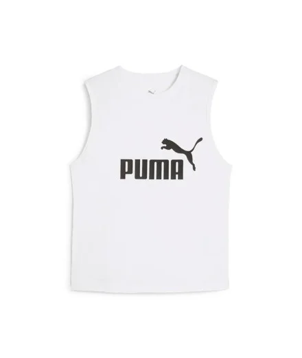 Camiseta Puma Essentials No. 1 Logo Slim, Branco Mulher