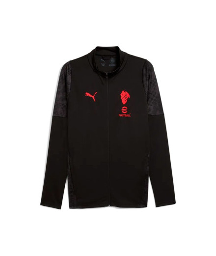 Casaco de Futebol Puma AC Milan Training, Preto-Para, Homem