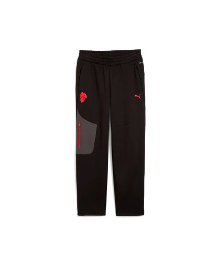 Calça de Futebol Puma AC Milan tech Sweatpa, Preto-Para,...