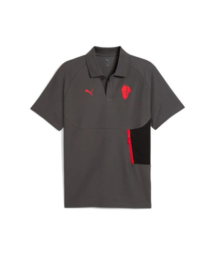 Camiseta de Futebol Puma AC. Milão tech Polo Shadow Gray...