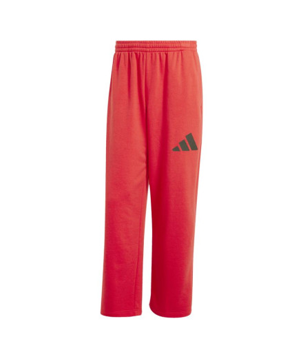 Calça adidas Wide French Terry Homem Rubpur/Preto