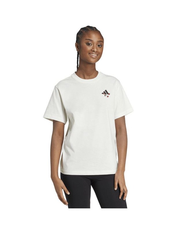 T-shirt adidas T-shirt floral Femme Beige