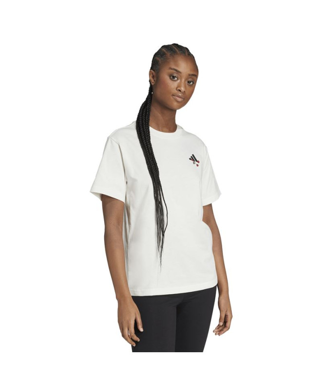 T-shirt adidas T-shirt floral Femme Beige