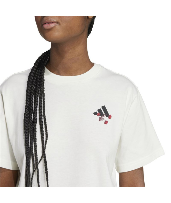 T-shirt adidas T-shirt floral Femme Beige