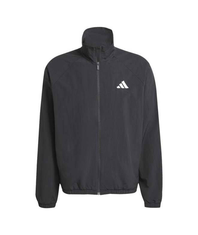 Veste coupe-vent adidas SL Wv Tt Homme Noir/Blanc