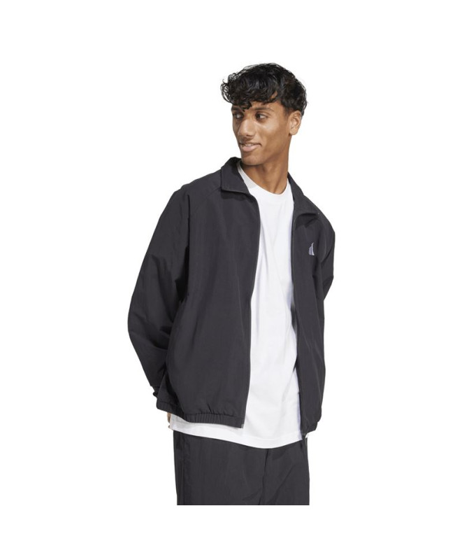 Veste coupe-vent adidas SL Wv Tt Homme Noir/Blanc