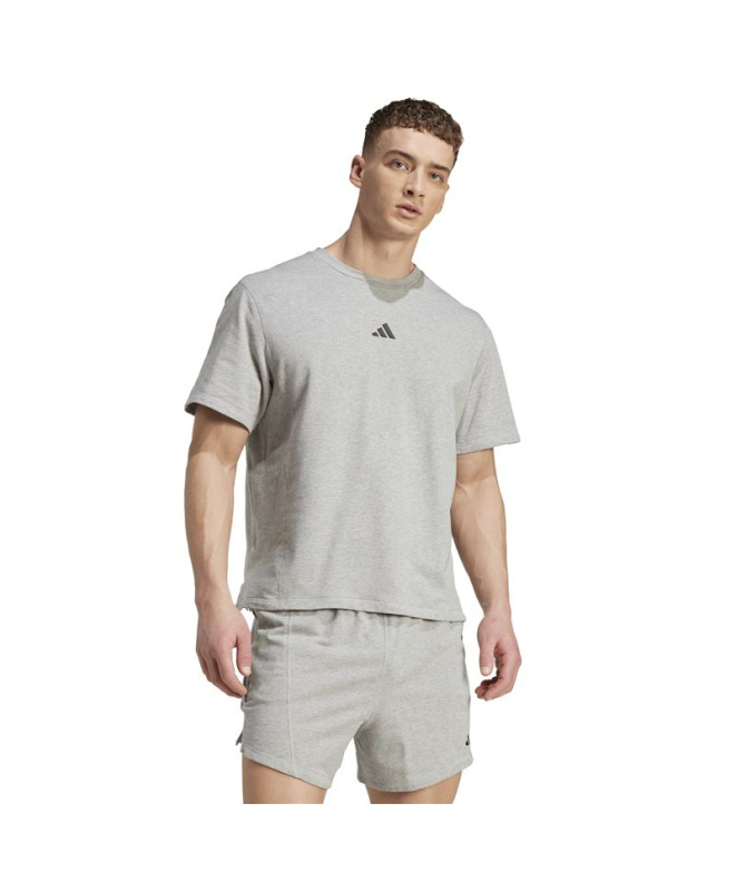 Camiseta de Fitness adidas D4T X Tee Homem Cinza