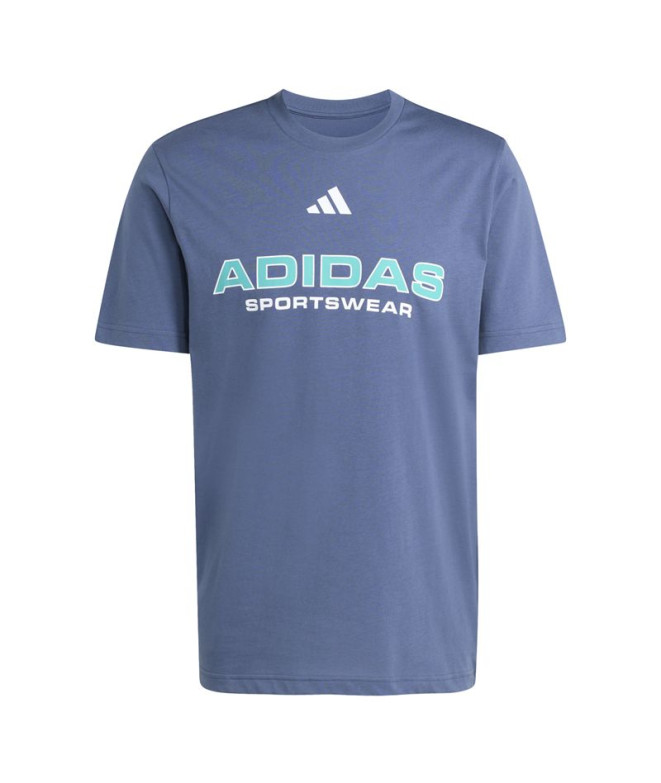 T-shirt adidas Hot Linear Homme Bleu