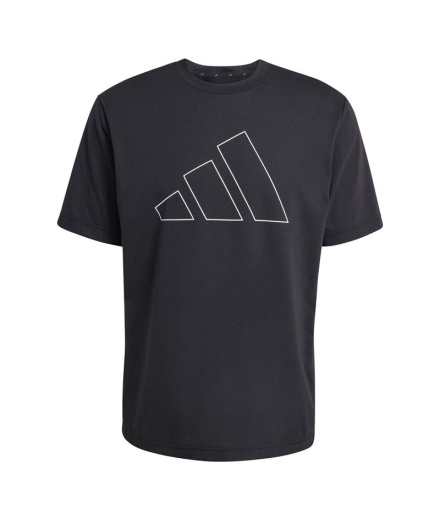 Camiseta de Fitness adidas We Fr Big Logo Homem Preto