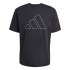 Camiseta de Fitness adidas We Fr Big Logo Hombre Negro