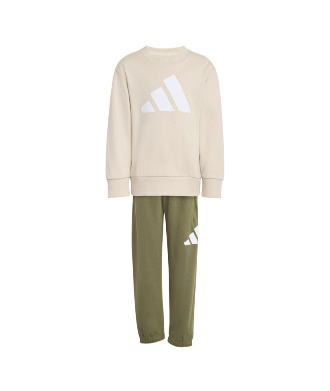 Survêtement adidas Lk Big Logo Ft Jog Enfant Beige