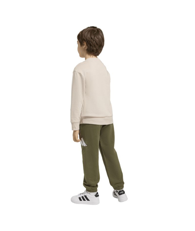 Survêtement adidas Lk Big Logo Ft Jog Enfant Beige