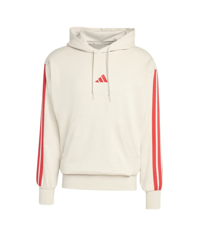 Sweat adidas 3 Bandas Ft Hd Homme Beige/Granate
