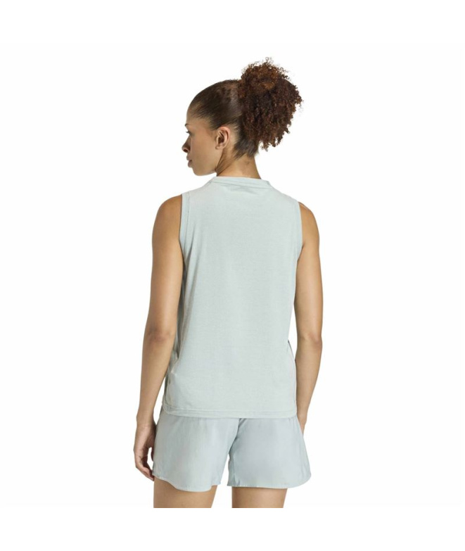 Camiseta Alças adidas We Logo Tk Mulher Azul