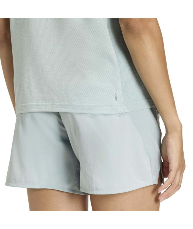 Camiseta Alças adidas We Logo Tk Mulher Azul