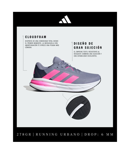 Chaussures de Running adidas Galaxy 7 Femme Violet/Rose/Bleu