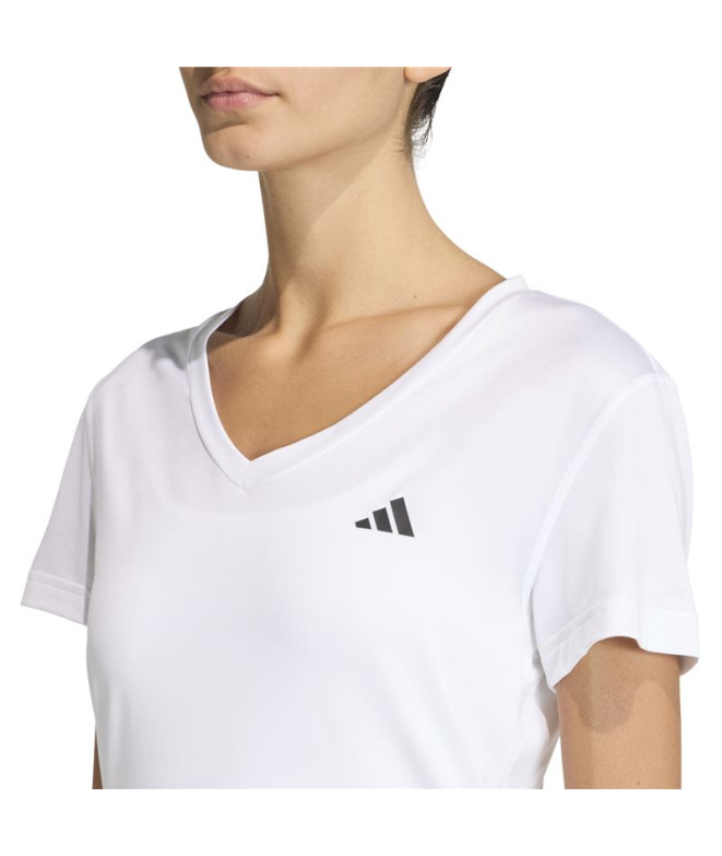 T-shirt de Fitness adidas We Min V Nk Femme Blanc