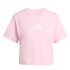 Camiseta de Fitness adidas We Big Logo Mulher Rosa