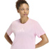 Camiseta de Fitness adidas We Big Logo Mulher Rosa