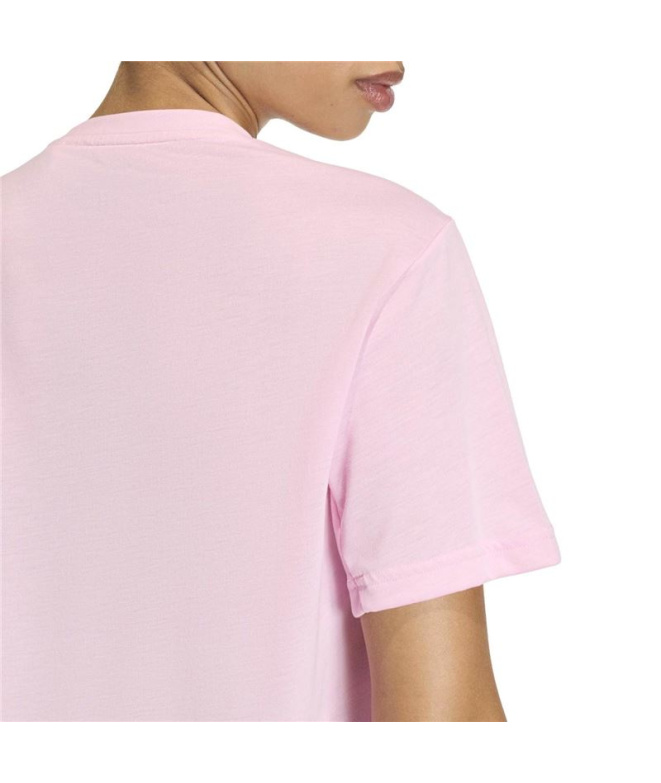 Camiseta de Fitness adidas We Big Logo Mulher Rosa