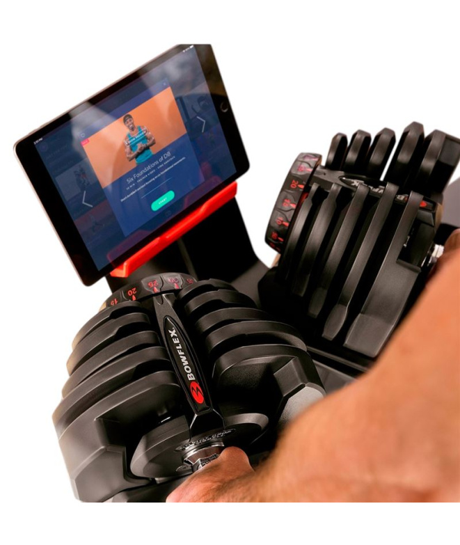 Soporte de mancuernas con rack de entrenamiento...