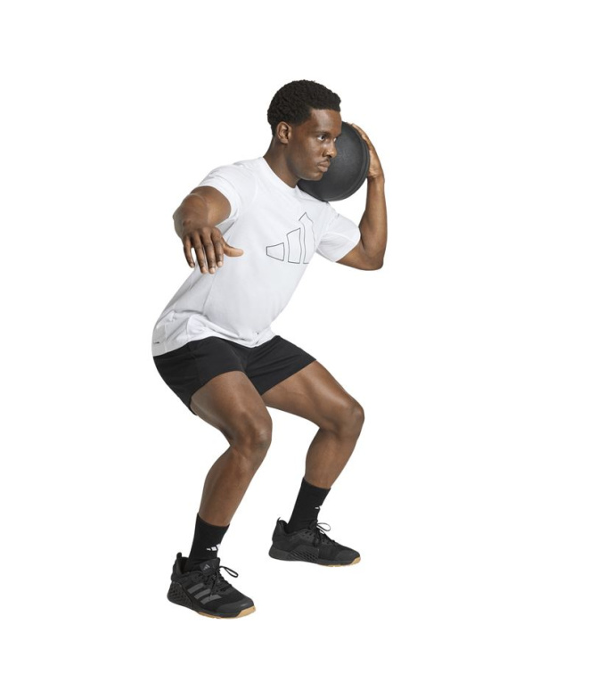 Camiseta de Fitness adidas We Fr Big Logo Homem...