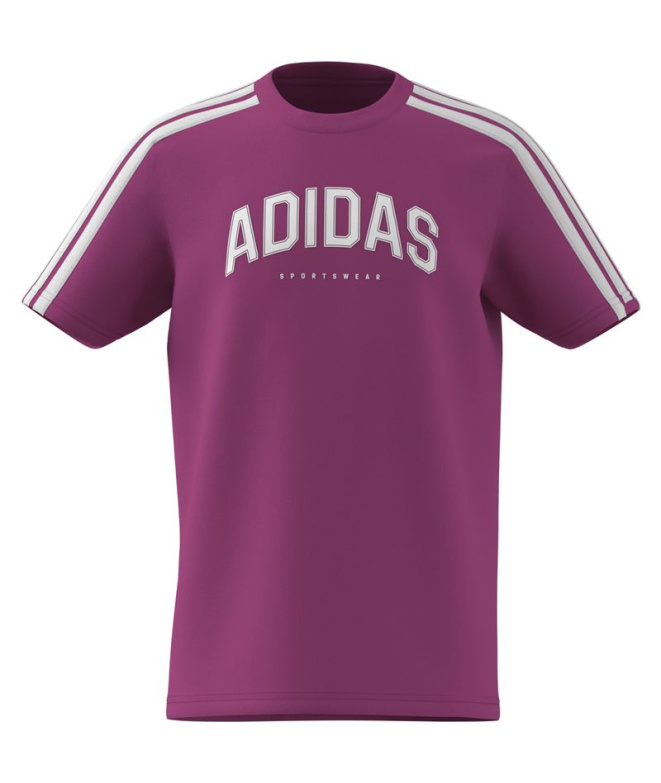 Camiseta adidas C Colleg Infantil Fucsem
