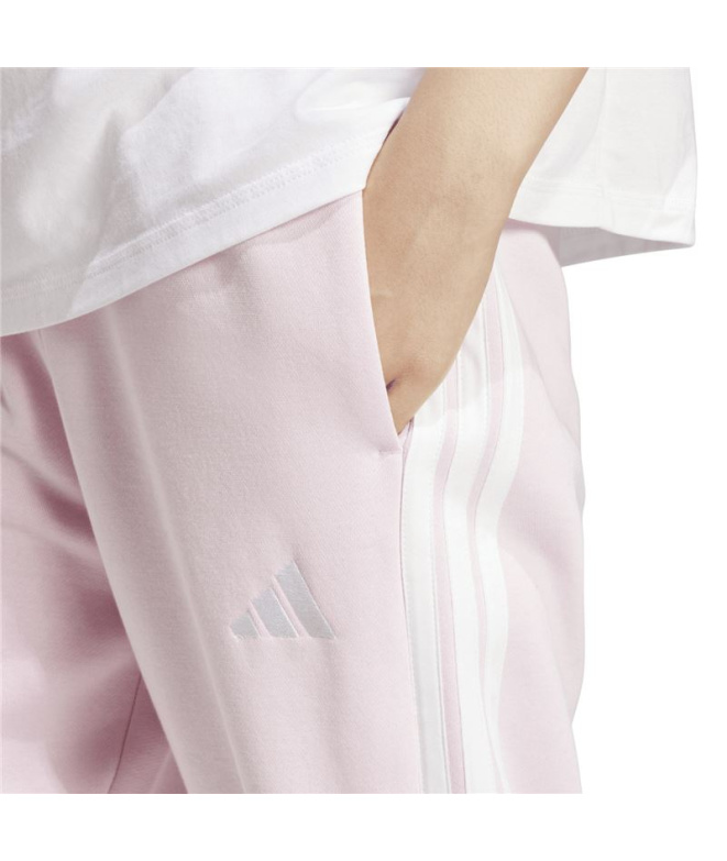 Calça adidas 3 Bandas Fl Mulher Rosa