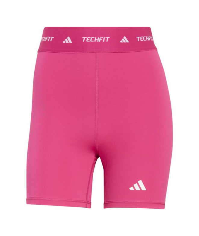 Mallas de Fitness adidas TechFit Short Mujer Rosa