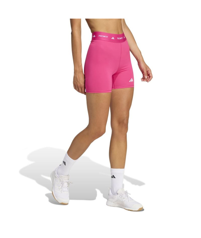 Malhas de Fitness adidas TechFit Short Mulher Rosa