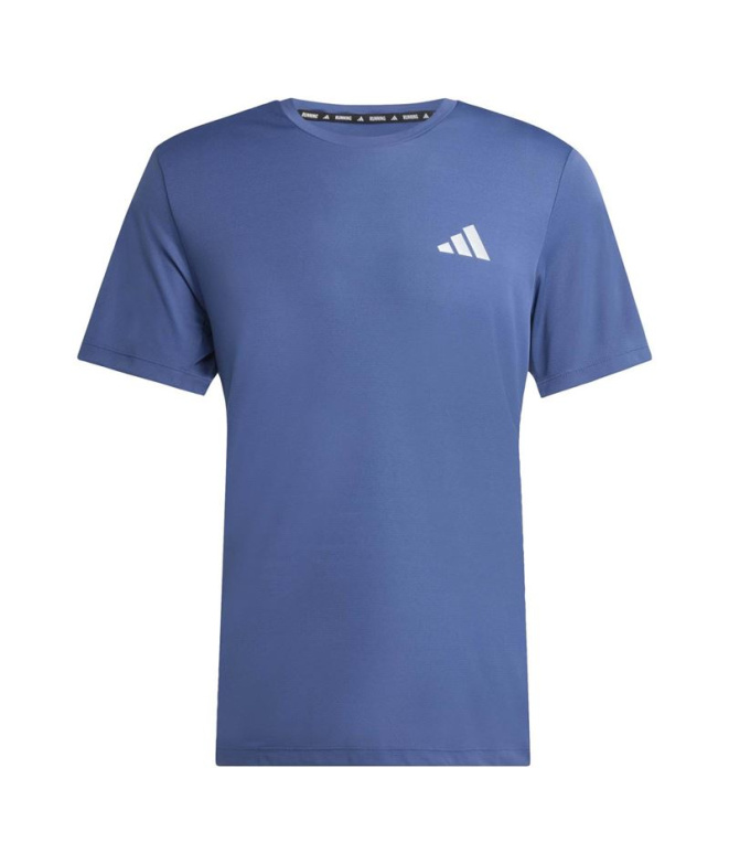 Camiseta de Running adidas Run Ess Homem Azul