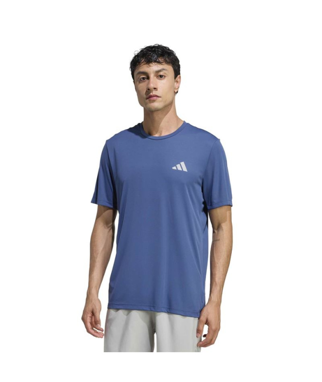 T-shirt de Running adidas Run Ess Homme Bleu