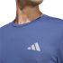 Camiseta de Running adidas Run Ess Homem Azul