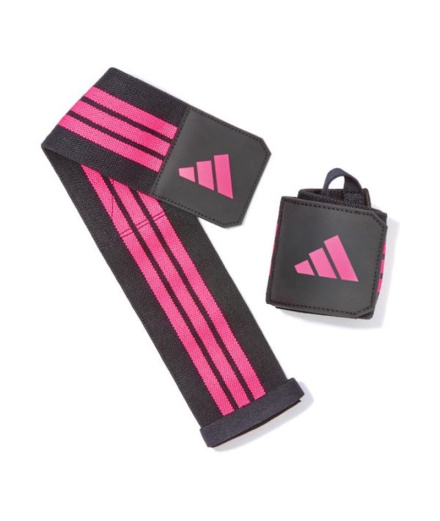 Muñqueras de Fitness adidas Wrist Wraps - Noir/Rose