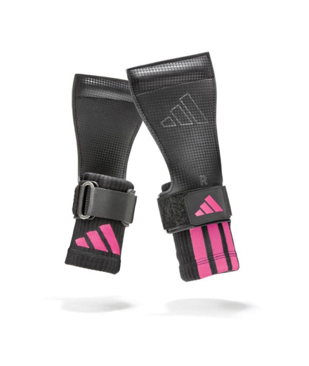 Grips de levantamento adidas Lifting Grips Pack - Preto/Rosa