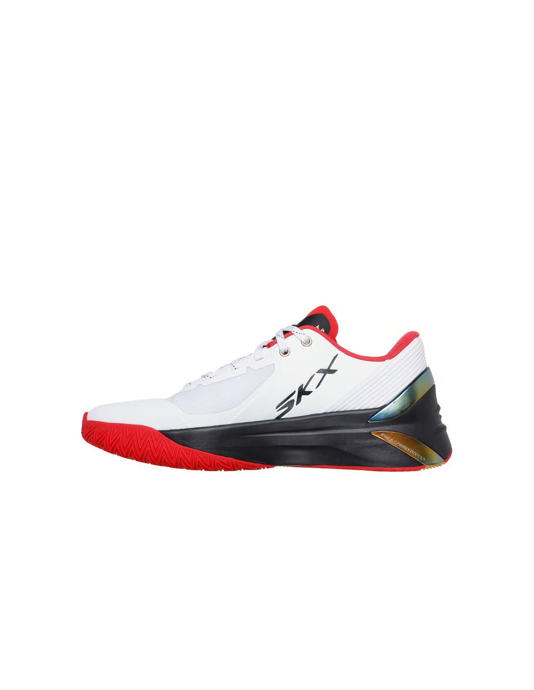 SSKＭＭ２３ＭＸ Zapatillas Skechers Skx Full-Court Press Niño Blanco/Negro/Rojo