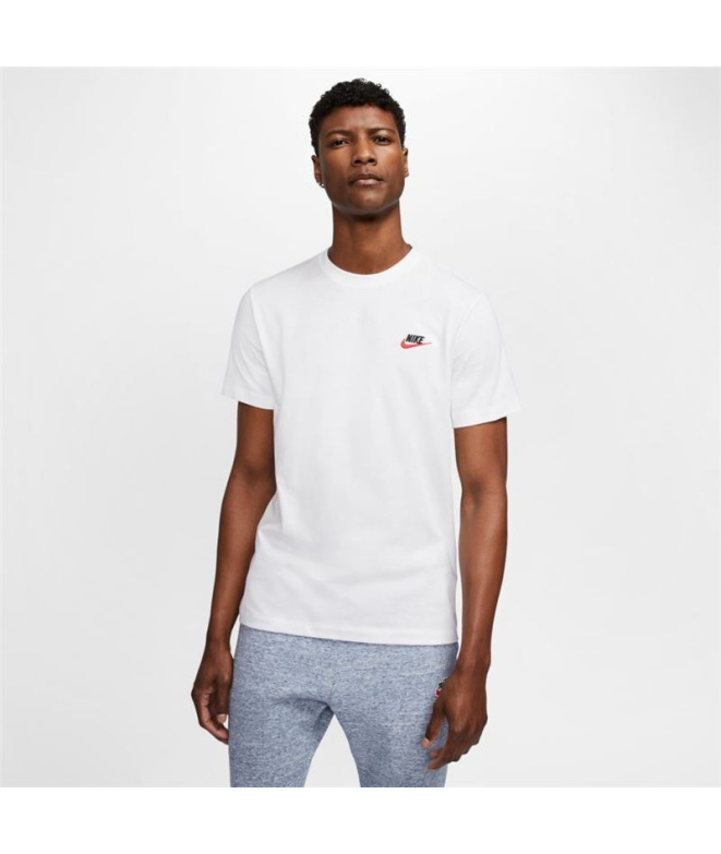Camiseta Nike Sportswear Club T-Shirt Homem Branco