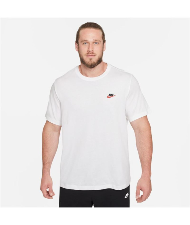 Camiseta Nike Sportswear Club T-Shirt Homem Branco