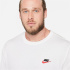 Camiseta Nike Sportswear Club T-Shirt Homem Branco