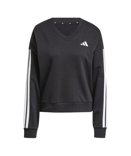 Sudadera adidas 3 Bandas Ft Vn Swt Mujer Negro/Blanco