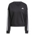 Moletom adidas 3 Bandas Ft Vn Swt Mulher Negro/Branco
