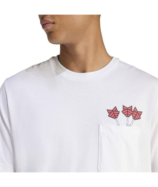 Camiseta adidas Nov Dart Homem Branco