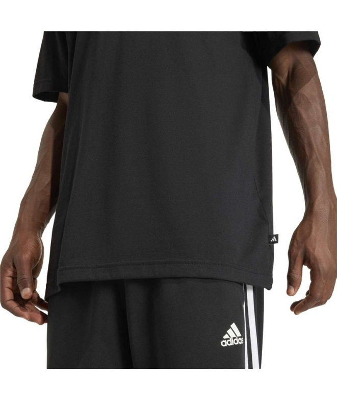 T-shirt adidas Camo Linear Cl Homme Noir
