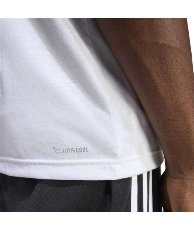 T-shirt adidas Camo Linear Cl Homme Blanc