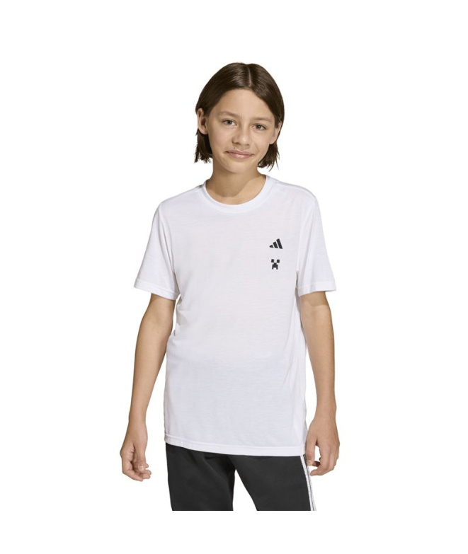 Camiseta de Fitness adidas Mc Tr Infantil Branco