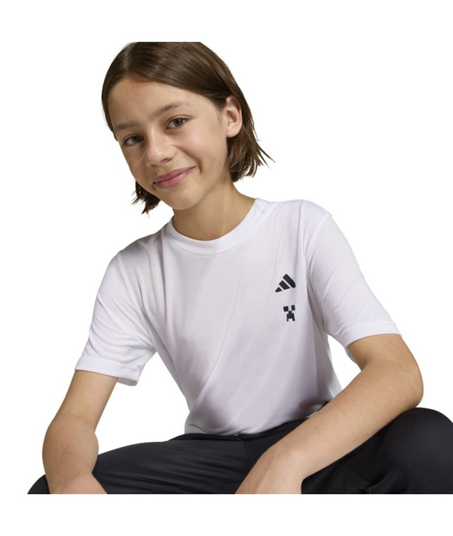 Camiseta de Fitness adidas Mc Tr Infantil Branco