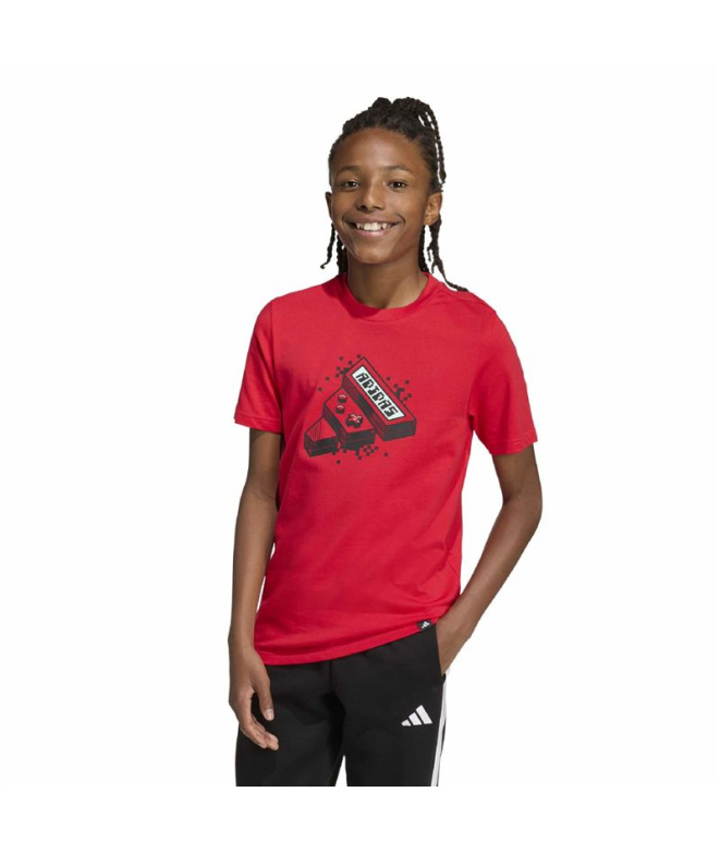 Camiseta adidas Game Infantil Granate