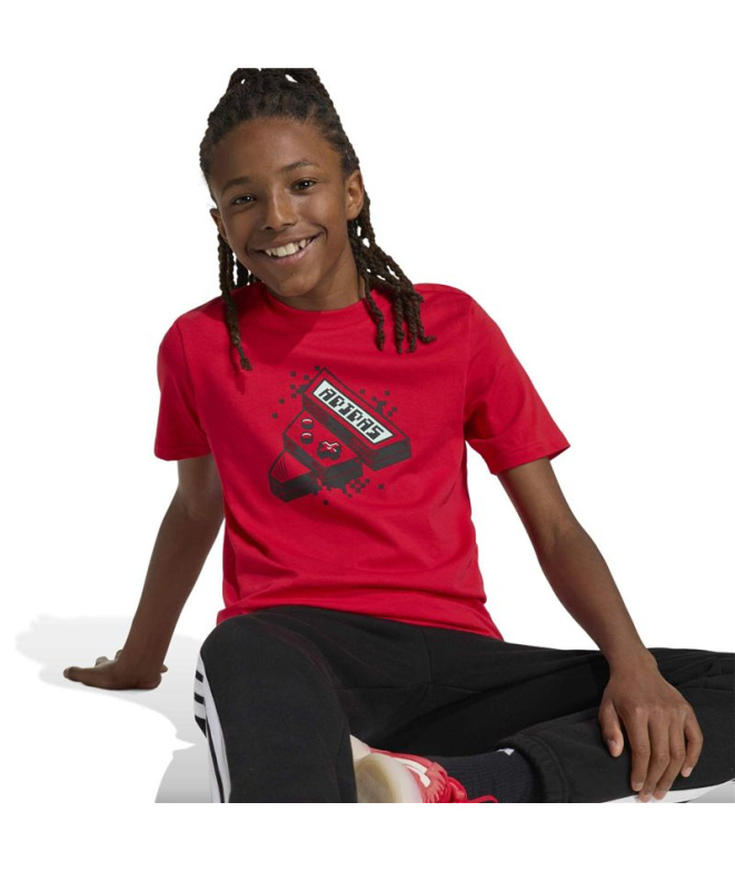 Camiseta adidas Game Infantil Granate