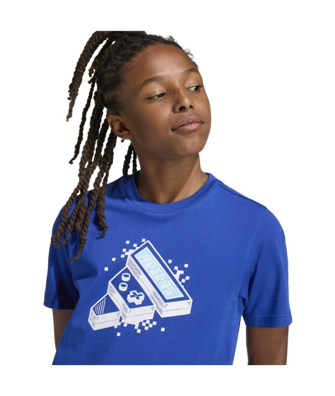 Camiseta adidas Game Infantil Azul