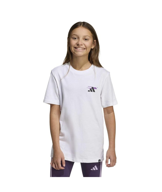 Camiseta adidas Game 2 Infantil Branco